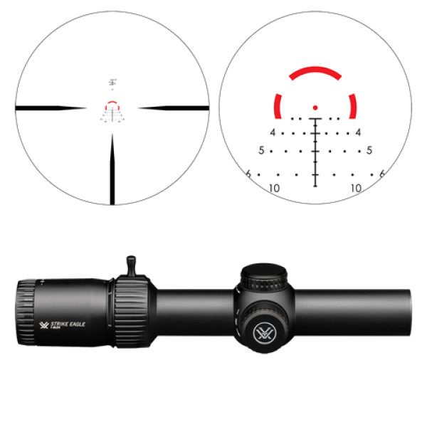 Vortex Strike Eagle 1-8x24 SFP, AR-BDC3 (MOA) Rifle Scope