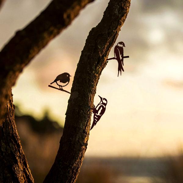 Trio of birds - METALBIRD