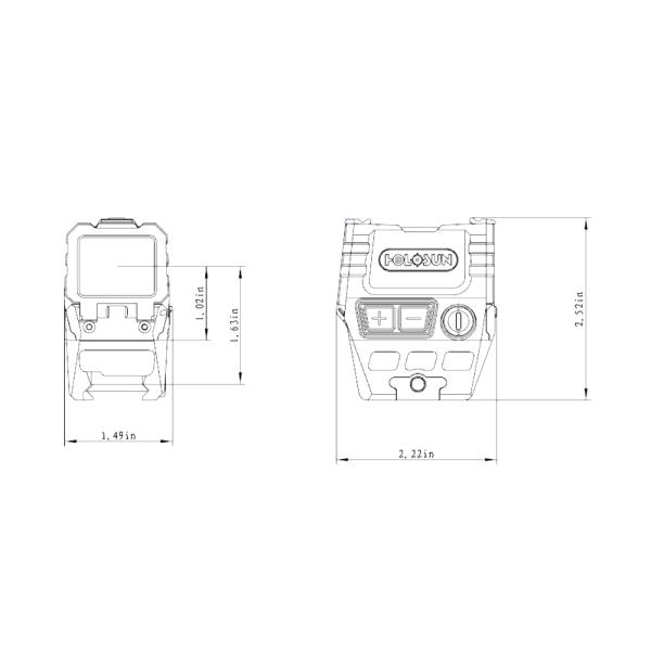 Holosun AEMS CORE X2 – Absehen: Rot 2 MOA – Rotpunkt